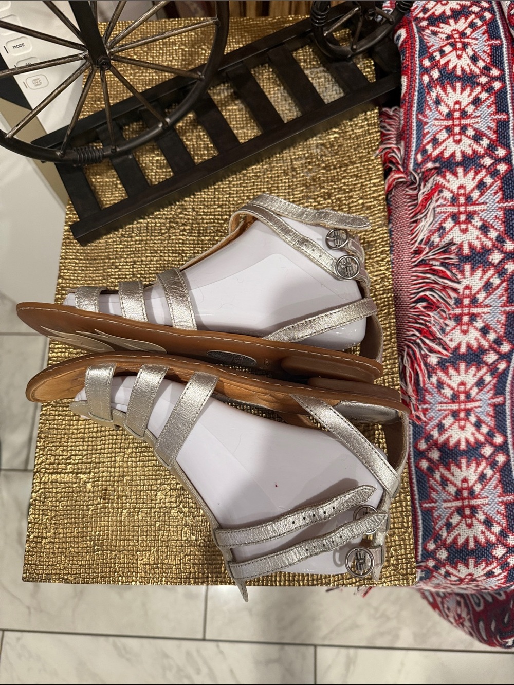 Born Silver Multi-Strap Women’s Sandals - Picture 7 of 9